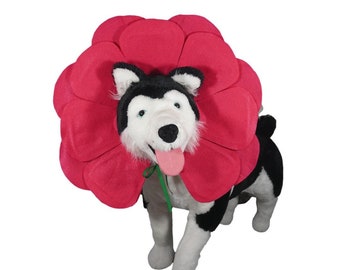 Pink Flower Dog Costume (Puppy Costume, Cat Costume, Halloween Costume)