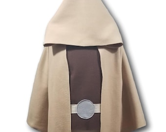 Star Galaxy Wars Master Tan Robe Costume Set - Baby / Toddler / Kids / Teen / Adult Sizes
