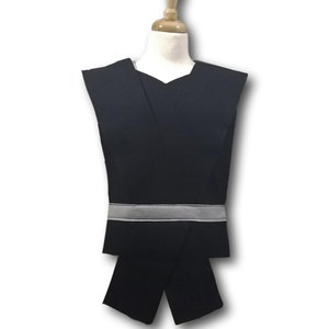 Deluxe Star Galaxy Wars Dark Side Black Costume Tunic  - Baby, Toddler, Kids, Teen and Adult sizes