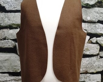 Boys Brown Vest Etsy