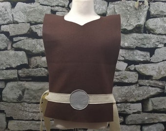 Star Galaxy Wars Master Brown Costume Tunic - Perfect for under your Galaxy Robe! - Baby / Toddler / Kids / Teen / Adult Sizes