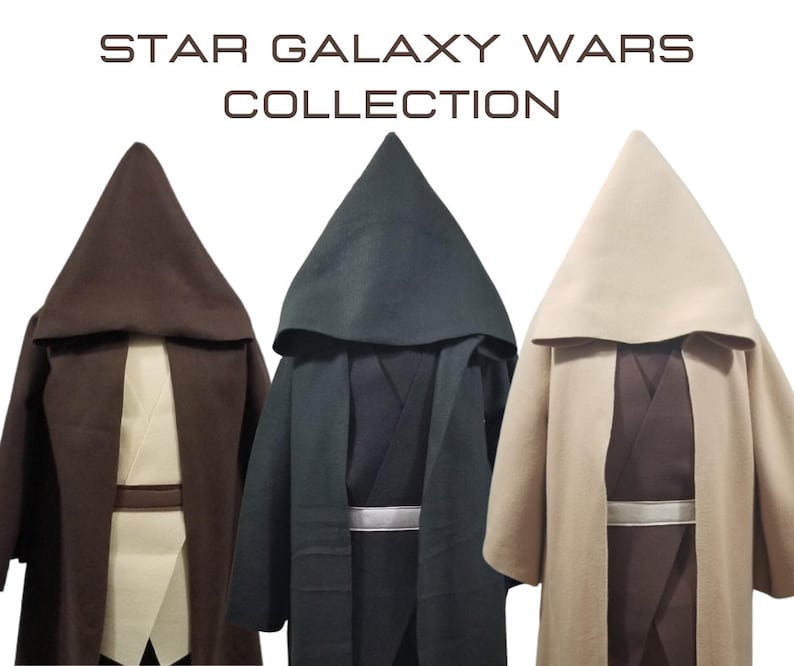 Colección de disfraces de lujo de Star Galaxy Wars Jedi (Sith, Yoda, Caballero Jedi) - Tallas para bebés, niños pequeños, niños, adolescentes y adultos.