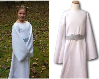 Toddler Star Galaxy Wars White Princess Costume Dress Kids Sizes Kleding Meisjeskleding Verkleden Baby 