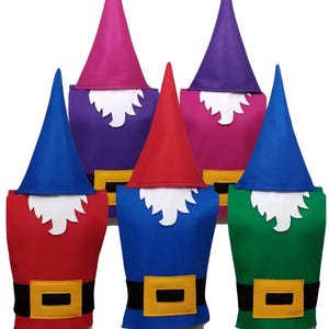 Gnome Costume Collection (Blue, Red, Green, Pink, Purple) - Baby, Toddler, Kids, Teen, Adult, and Plus Sizes available