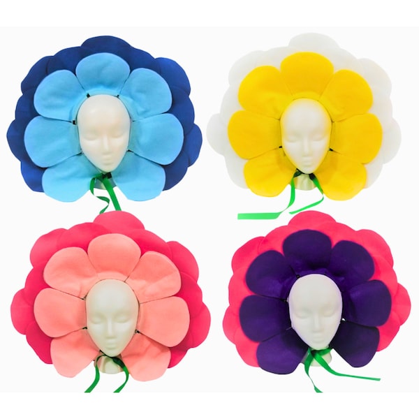 Flower Headpiece (two-tone) Baby, Kids, Teen, and Adult sizes