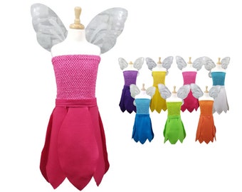 Adult / Teen Pink Garden Fairy Costume (Rosetta, Garden Fairy, Tinker Bell Fairies) - Baby, Toddler, Kids, Teen & Adult Sizes