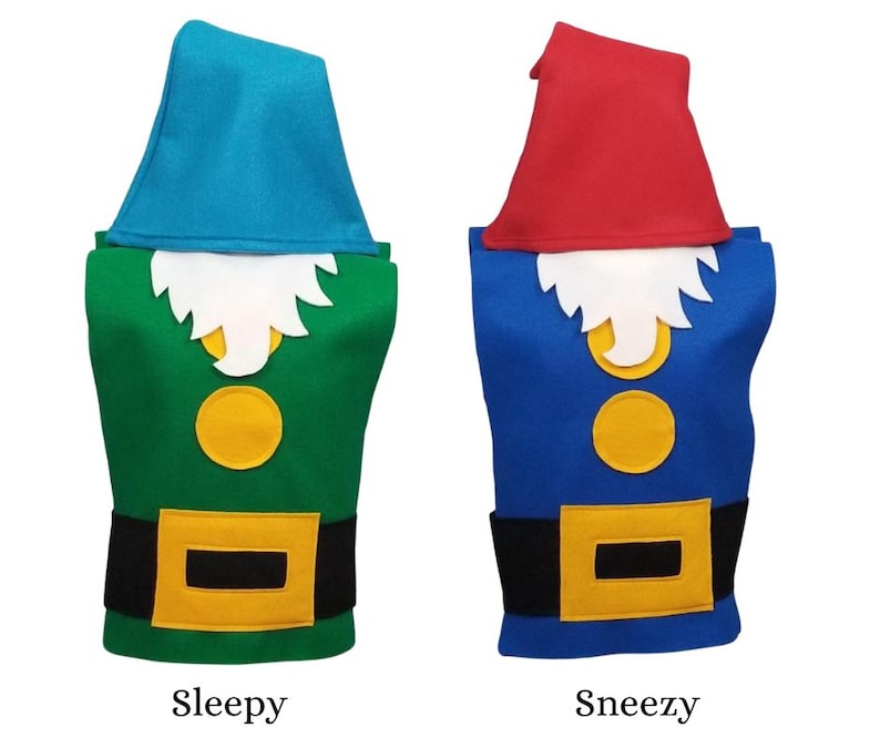Snow White SEVEN DWARFS Costume Sets (dopey, Doc, Bashful, Grumpy ...