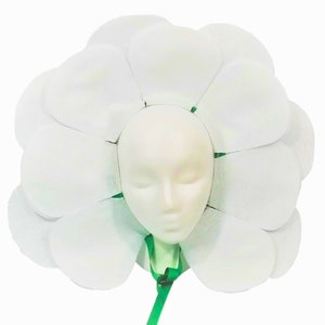 White Flower Headpiece Costume - Baby, Kids, Teen, and Adult sizes