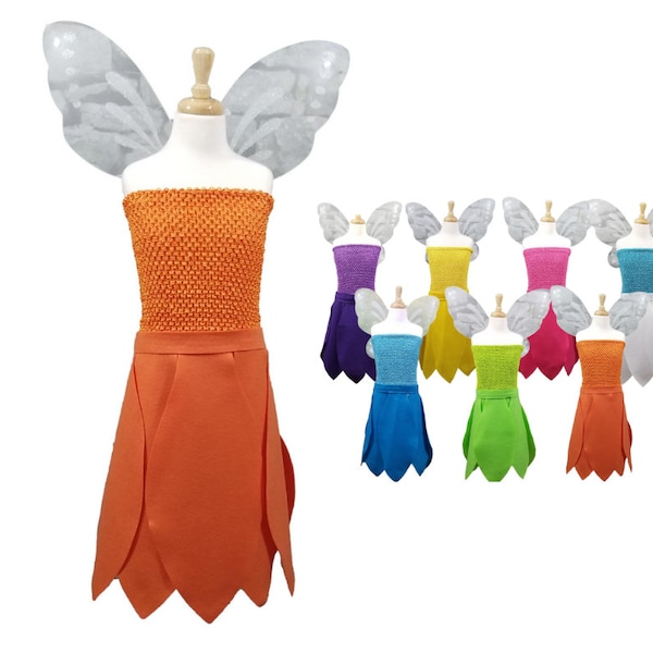 Adult / Teen Orange Animal Fairy Costume (Fawn, Animal Fairy, Tinker Bell Fairies) - Baby, Toddler, Kids, Teen & Adult Sizes
