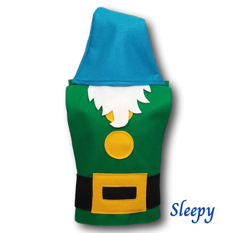 Set of 7 Snow White Seven Dwarfs Hats and Beards (all Different Colors ...