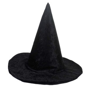 Black Witch / Wizard Costume Hat - Fits Kids to Adults