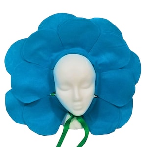 Bright Blue Flower Headpiece Costume - Baby, Kids, Teen, and Adult sizes