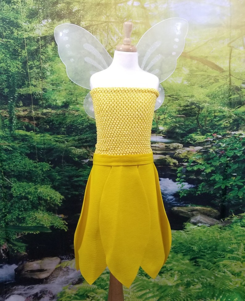 yellow tinkerbell costume