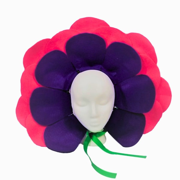 Purple Petunia Flower Headpiece / Purple Pink Flower (two-tone) Baby, Kids, Teen, and Adult sizes