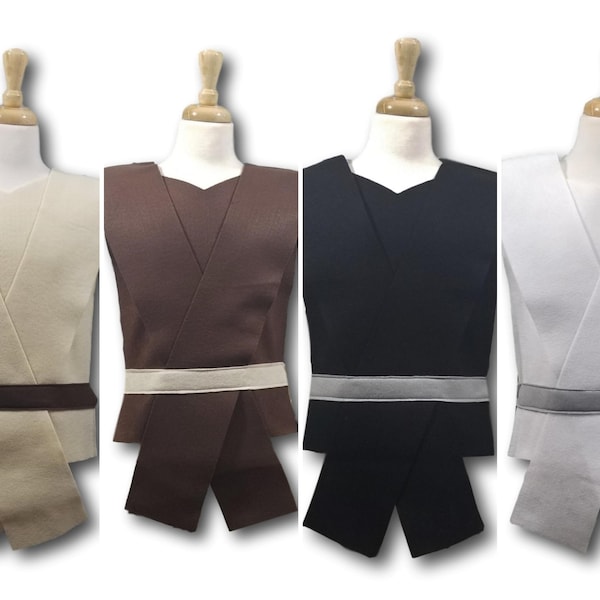 Tunique de costume Star Galaxy Wars pour adulte (côté obscur, côté clair, maître, princesse)