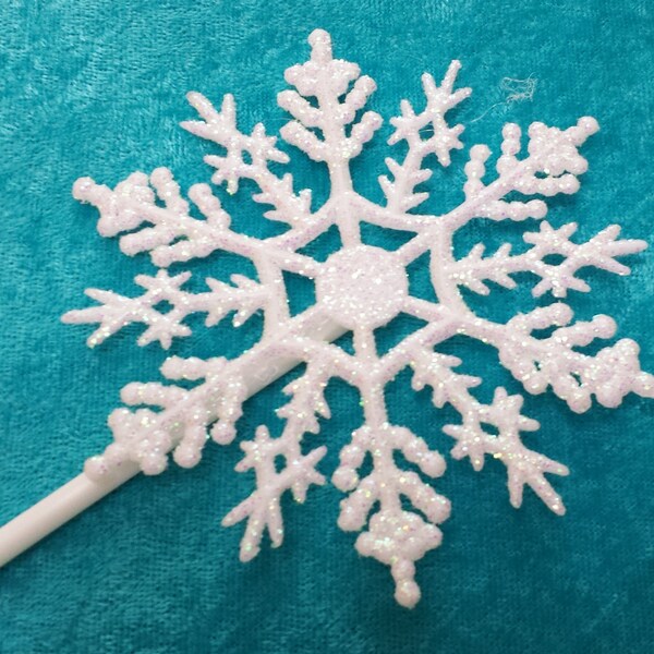 Clearance Set of 10: Frozen Elsa Snowflake Wand (Snow Queen / White Queen)