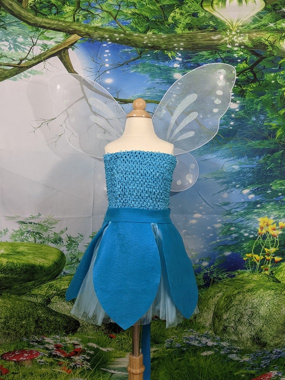 Blue Fairy Costume tinker Bell Water Fairy Tinkerbell - Etsy Australia