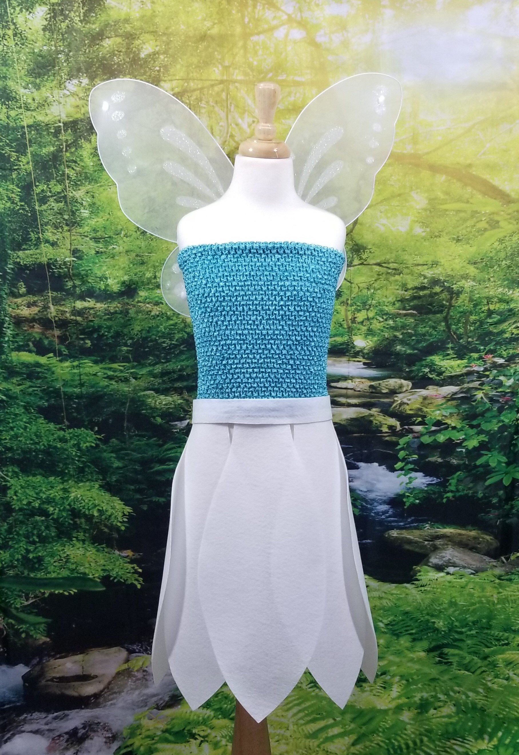 White Fairy Costume tinker Bell Frost Fairy Winter Woods - Etsy Norway