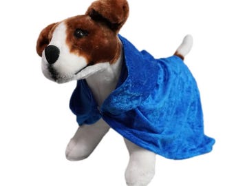 Dog Crushed Velvet Costume Cape (Puppy Costume, Cat Costume, Halloween Costume)