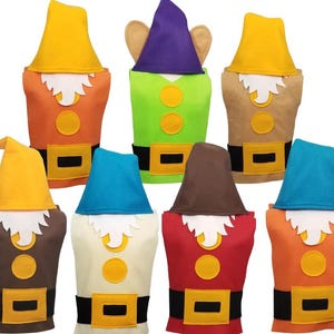 Snow White SEVEN DWARF Classic Costume Collection (Dopey, Grumpy, Doc, Bashful, Happy, Sneezy, Sleepy)