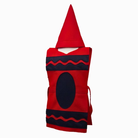 Adult Red Crayon Costume Set tunic and Hat Baby Toddler Kids Teen Adult and Plus Sizes Etsy UK