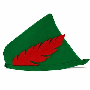 Adult Peter Pan Felt Hat (Robin Hood)