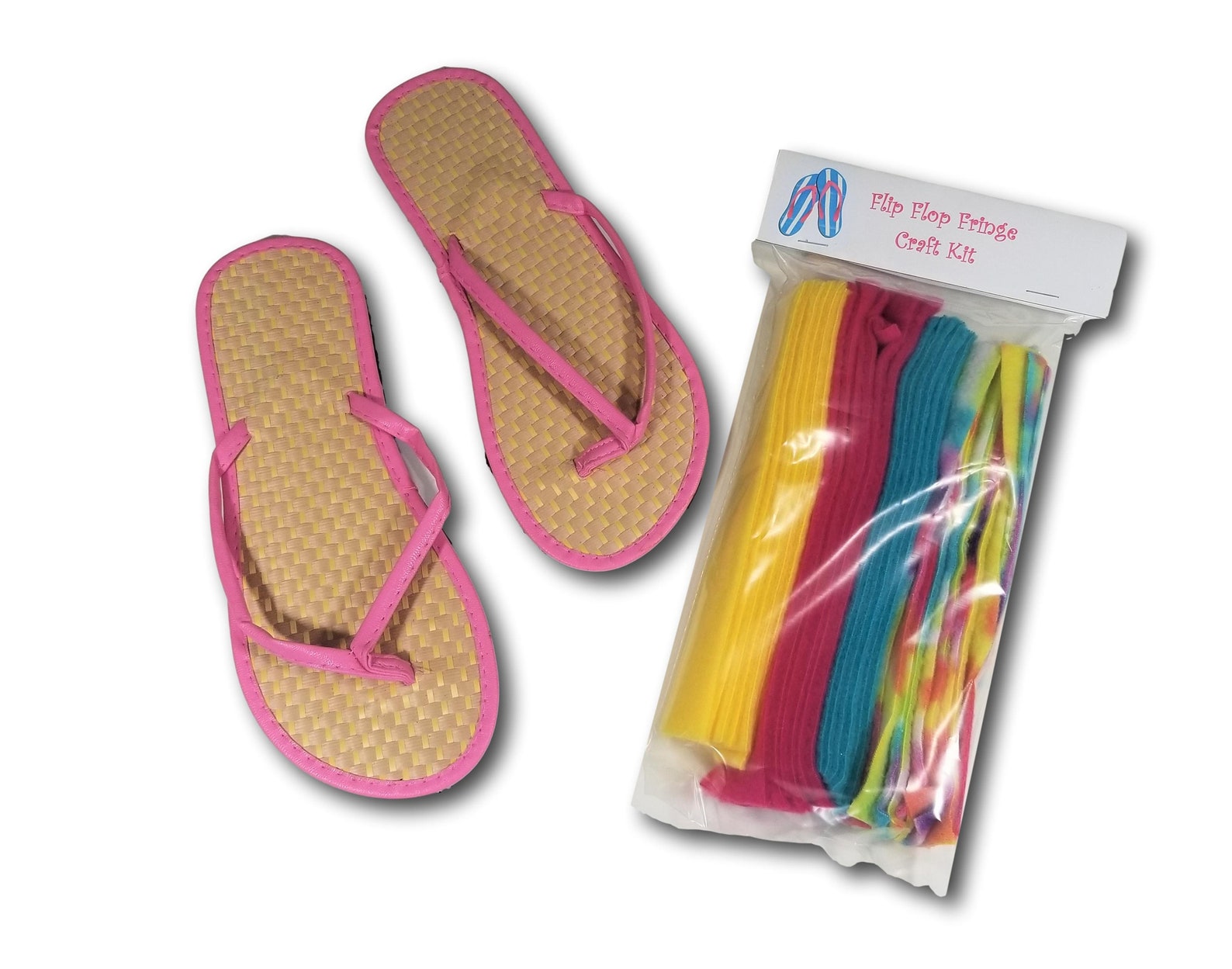 CLEARANCE Personalized Flip Flop Fringe Craft Kit Spa Party / Etsy