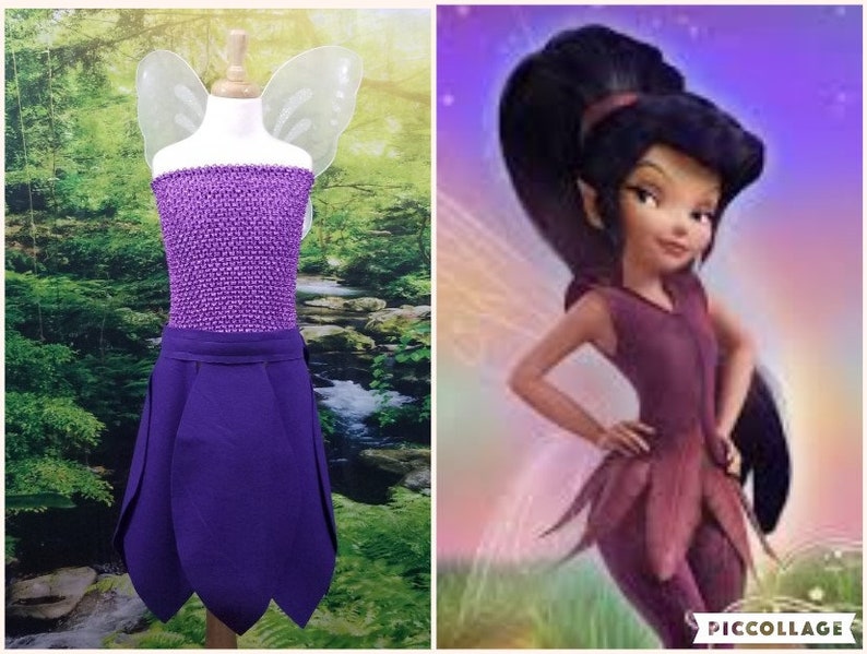 Disney Fairies' VIDIA Purple Fairy Costume Tinker Bell Etsy