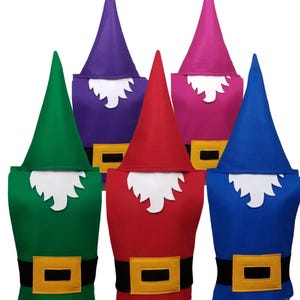 Gnome Costume Collection (Blue, Red, Green, Pink, Purple) - Baby, Toddler, Kids, Teen, Adult, and Plus Sizes available