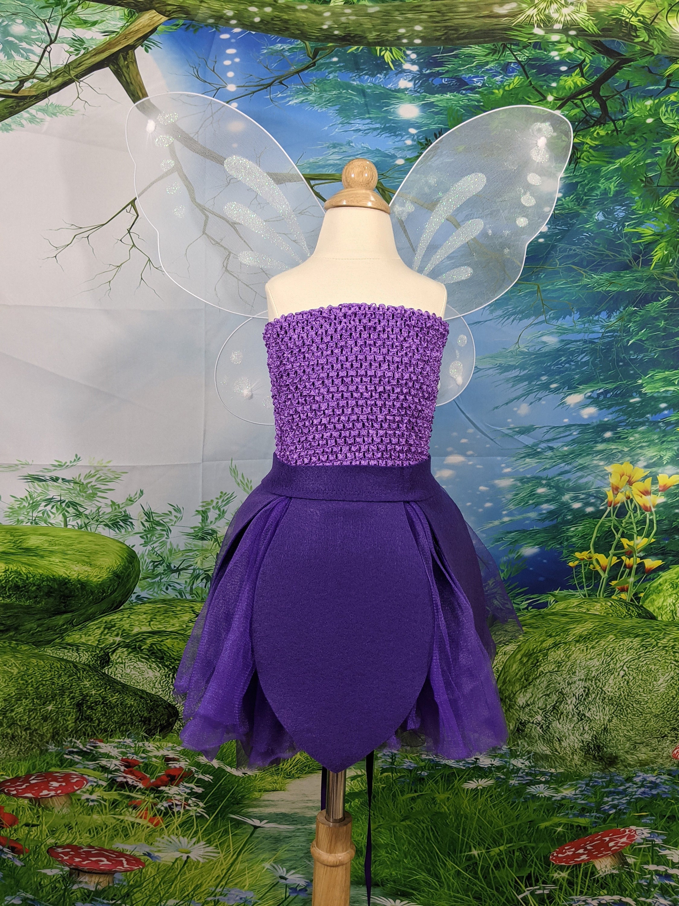 purple tinkerbell dress