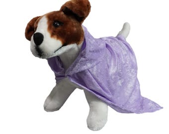 Dog Crushed Velvet Costume Cape (Puppy Costume, Cat Costume, Halloween Costume)
