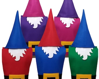 Gnome Costume Set (Tunic, Hat, and Beard) - Baby, Toddler, Kids, Teen, Adult and Plus Sizes