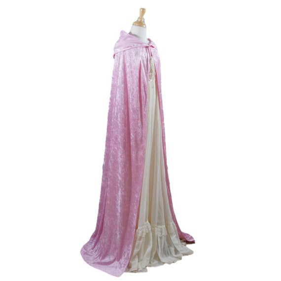 open lace back dress Dusty Pink Embellished Gown with Beaded Bodice and Cape – Glitter Maxi –  WonderlandByLilian main image 1