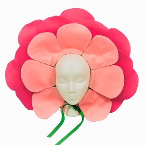 Pink Blossom Flower Headpiece (two-tone) Baby, Kids, Teen, and Adult sizes