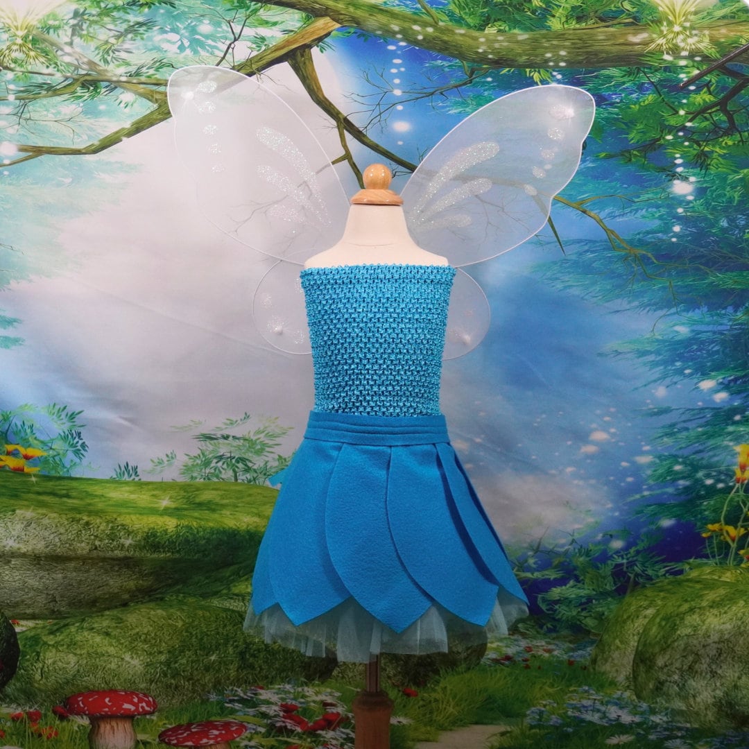 Kids Blue Fairy Costume tinker Bell Water Fairy Tinkerbell Fairies Fits Kids 3 7 Years Old Etsy UK