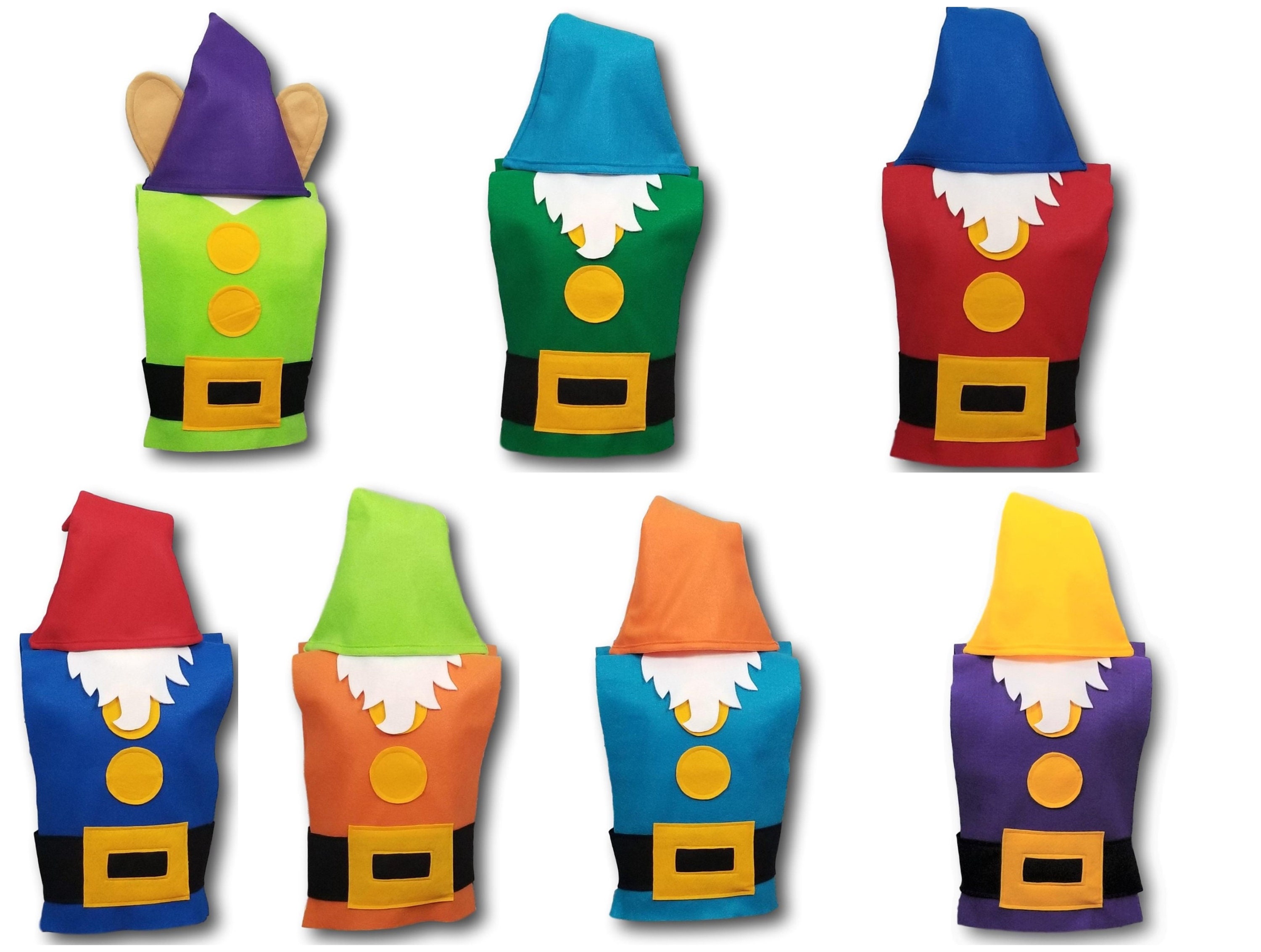 à Fabriquer Jadive 7 Chapeaux Nains Bonnet De Nains Chapeaux De Gnome Avec Barbe Et Sourcils Adulte Costume De Groupe Amusant Pour Carnaval Halloween Nou00ebl(Rouge Bonnet Phrygien