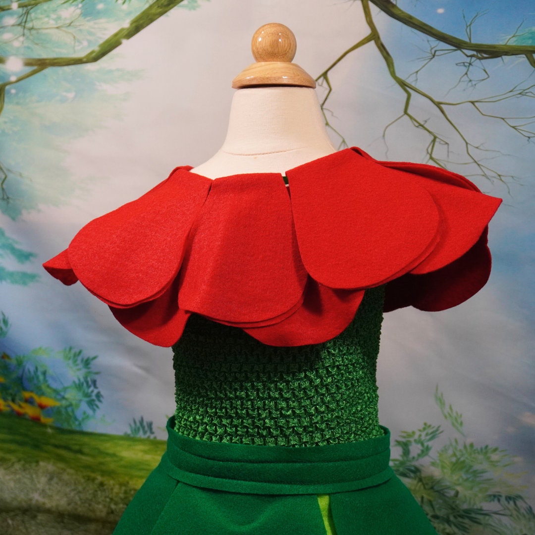 Kids Red Rose Flower Costume Set - Fits Kids 3-7 Years Old ***ON SALE*** -  Etsy