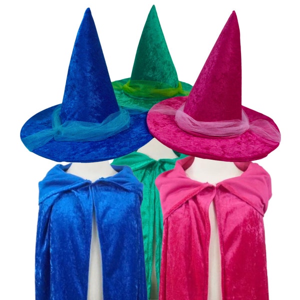 Sleeping Beauty Good Fairy Costume Sets (Hats and Capes) - Toddler, Kids, Teen, Adult and Plus Sizes