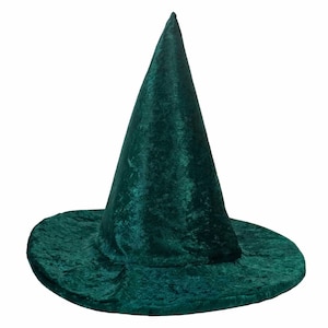 Hunter Emerald Green Witch / Wizard Costume Hat - Fits Kids to Adults