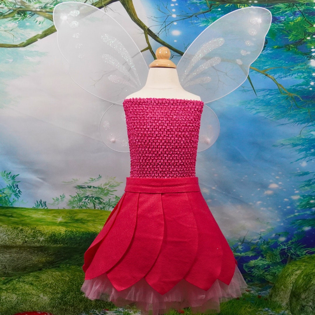 Kids Pink Fairy Costume Rosetta, Pink Flower Fairy Fits Kids 3-7 years old  - Etsy 日本