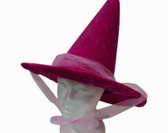 Sleeping Beauty Good Fairy Pink Flora Costume Hat (Wings and Wand)