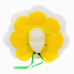 Daisy Flower Headpiece / Yellow White Flower (two-tone) Baby, Kids, Teen, and Adult sizes