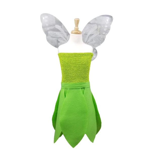 Tinkerbell Fairy Costume (Tinker Bell, Tinker Fairy, Tinkerbell Fairies) - Baby, Toddler, Kids, Teen & Adult Sizes