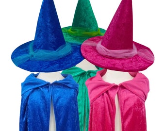 Sleeping Beauty Good Fairy Costume Sets (Hats and Capes) - Toddler, Kids, Teen, Adult and Plus Sizes