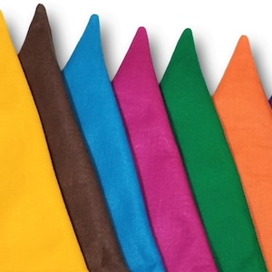 Set of 7 Snow White Seven Dwarfs Hats Classic Colors (All Different Colors) - Fits Kids to Adults