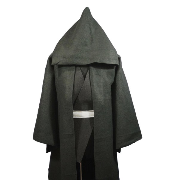 Deluxe Star Galaxy Wars Dark Side Black Jedi Robe Costume Set