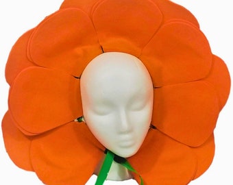 Orange Flower Headpiece Costume - Baby, Kids, Teen, and Adult sizes