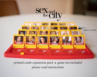 PRINTED CARDS - Sex and the City - Guess Who Game cards - SATC show - Game Not Included