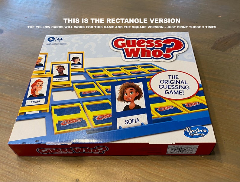 Guess Who Game Printable Files The Bachelor / The Bachelorette Version Game not included image 3