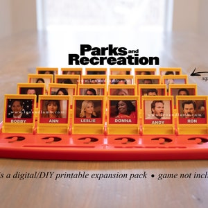 Parks and Recreation - Guess Who Game Printable Files - Game Not Included